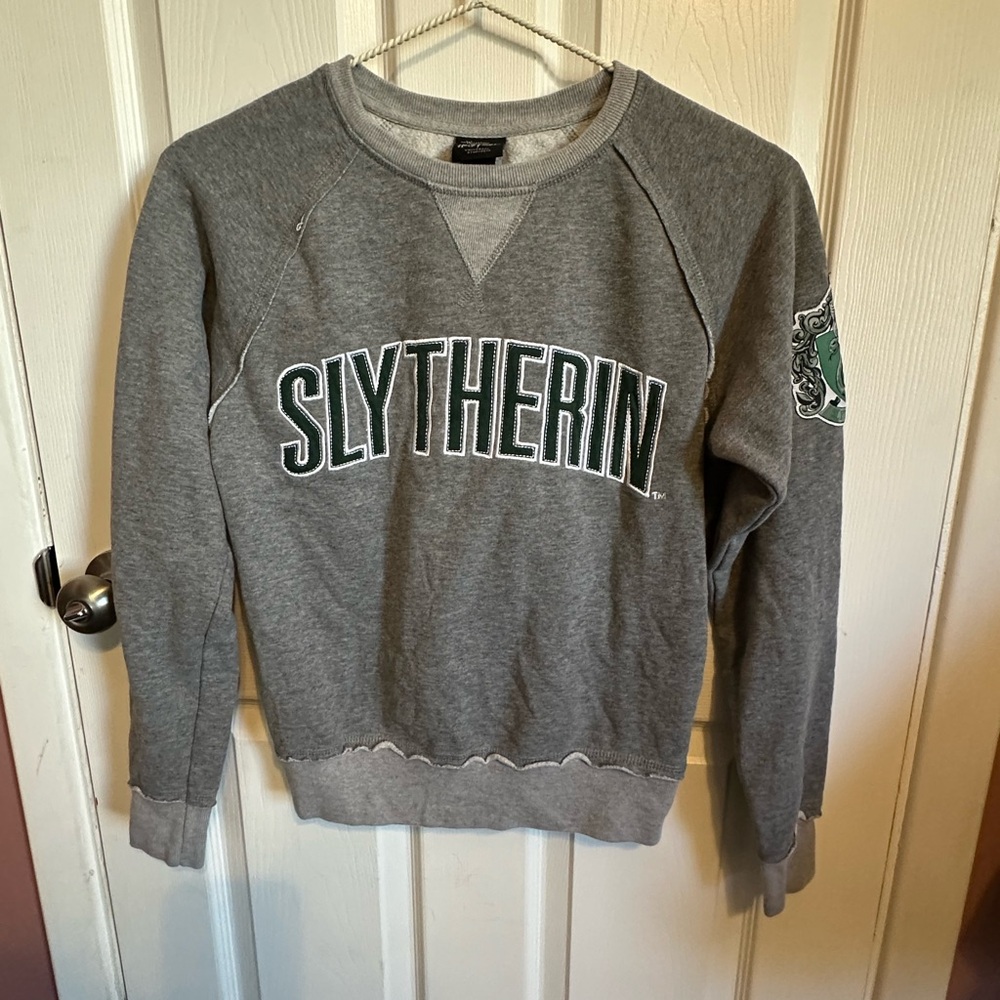 Gray Harry Potter Slytherin Sweatshirt